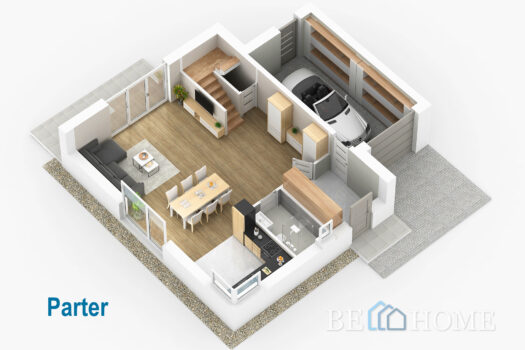 Nowoczesny bliźniak w okolicy ul. Hemara