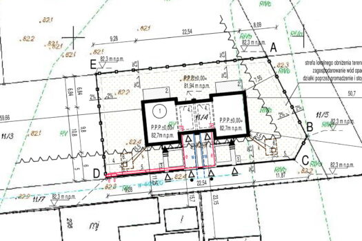 Nowoczesny bliźniak w okolicy ul. Hemara