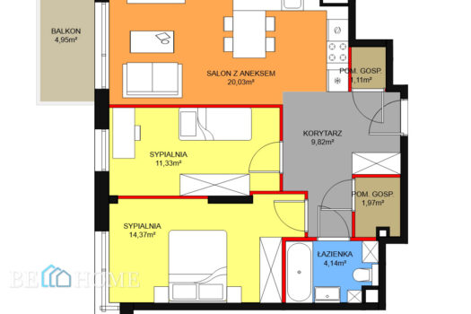 Trzypokojowe mieszkanie przy Ratuszu Białołęka