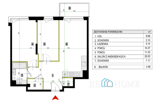Trzypokojowe mieszkanie przy Ratuszu Białołęka