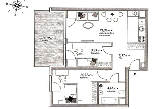 Nowoczesne mieszkanie przy Parku Żerańskim